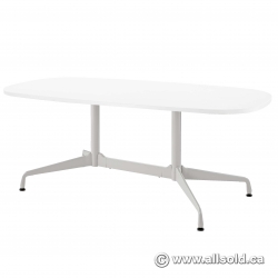 White Herman Miller Eames Conference Boardroom Table 108" x 54" White Herman Miller Eames Conference Boardroom Table 108" x 54"